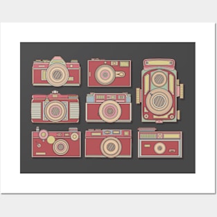 Red Classic Camera Posters and Art